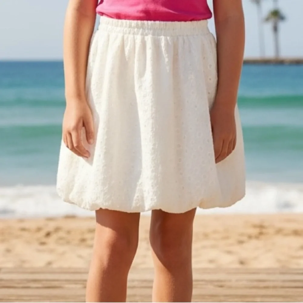NWT Aqua by‎ Bloomingdales Eyelet Bubble Classic Vacation Summer Resortwear